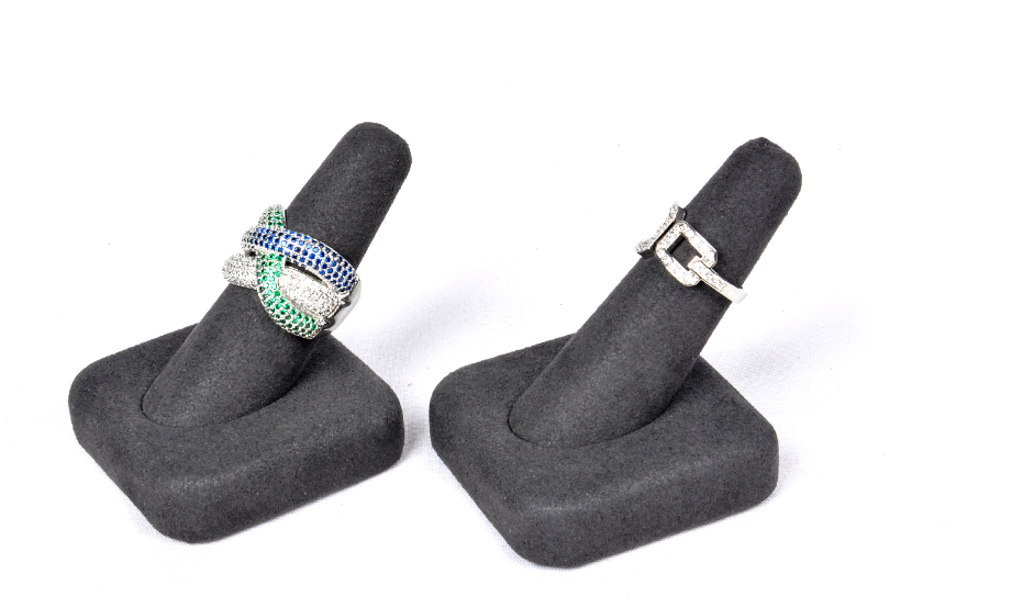 Custom Microfiber Earring Rings Display Holders Stand