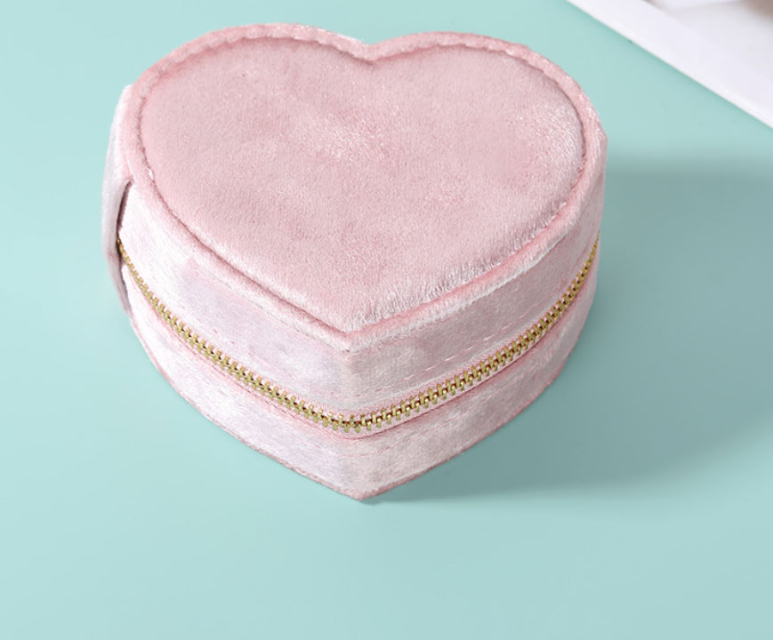 Heart-shaped Jewelry Storage Box Travel Portable